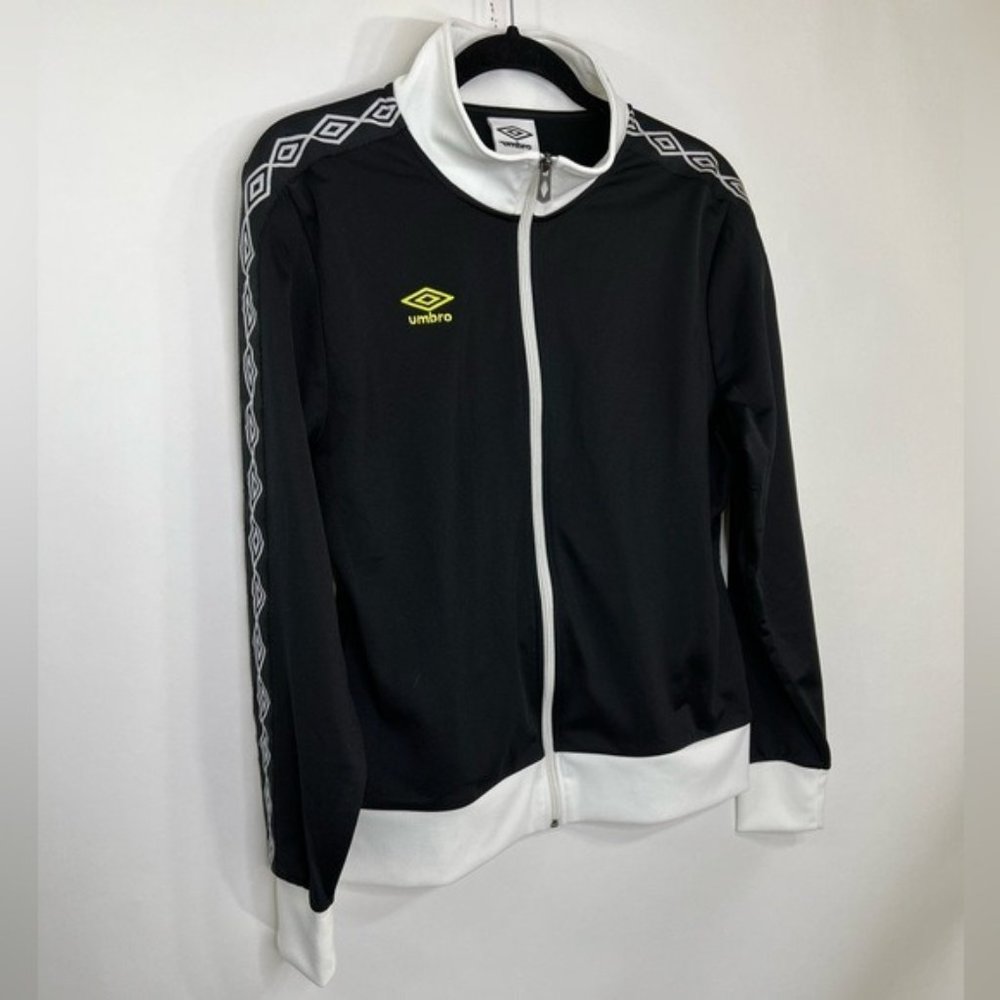 Umbro Double Diamond Track Jacket Black Women Size Large